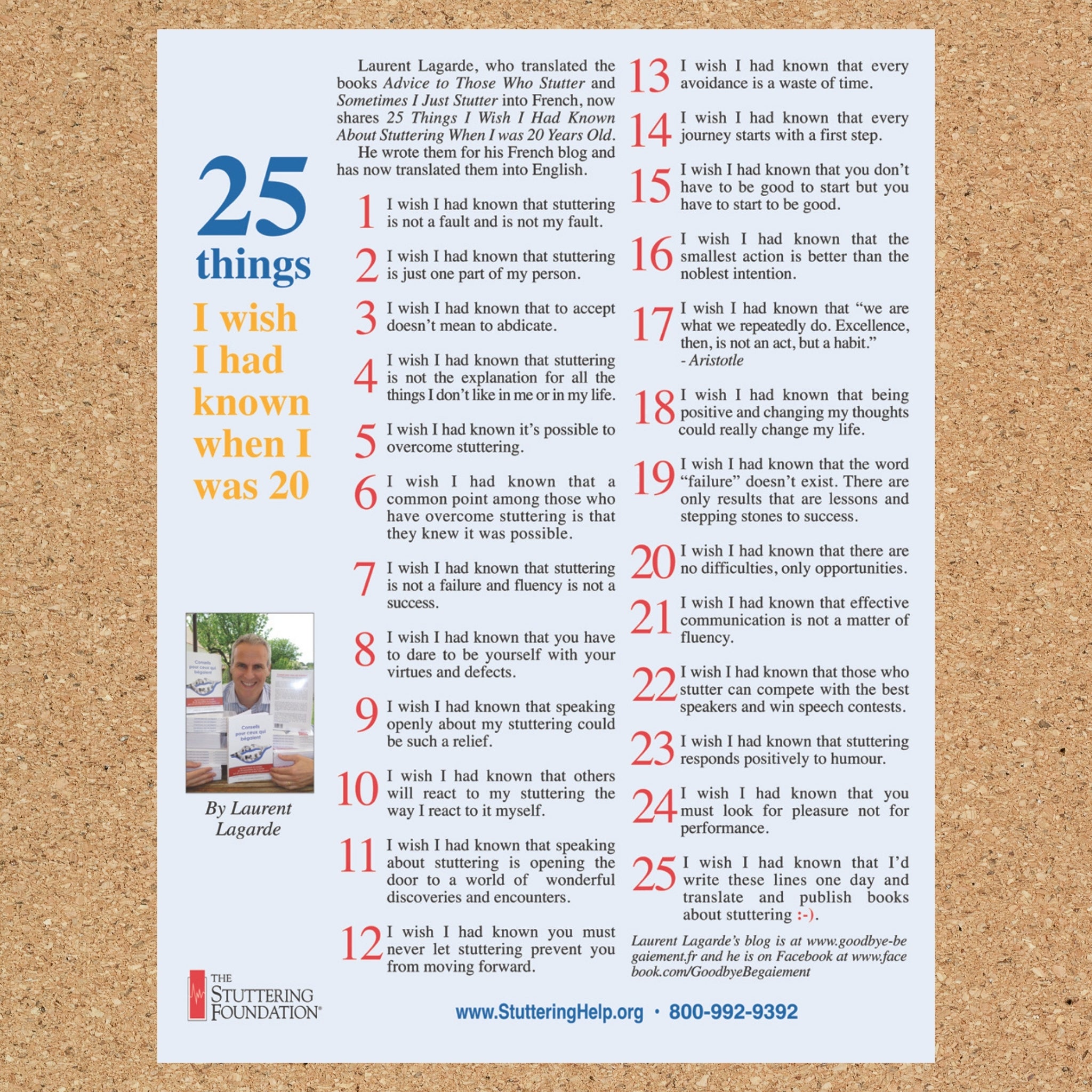 25 Things I Wish I Had Known When I Was 20 Poster