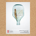 Message in a Bottle Awareness Poster