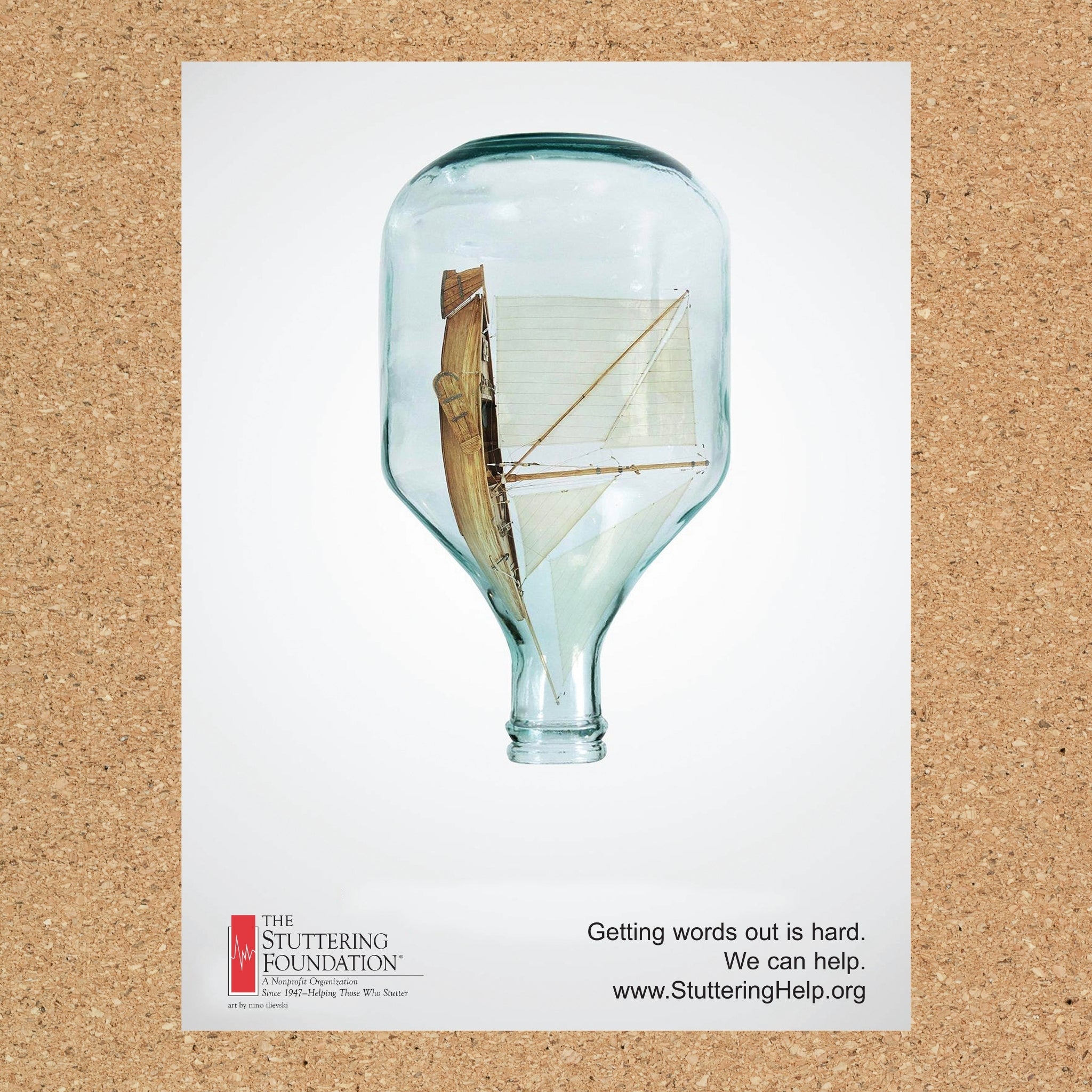 Message in a Bottle Awareness Poster