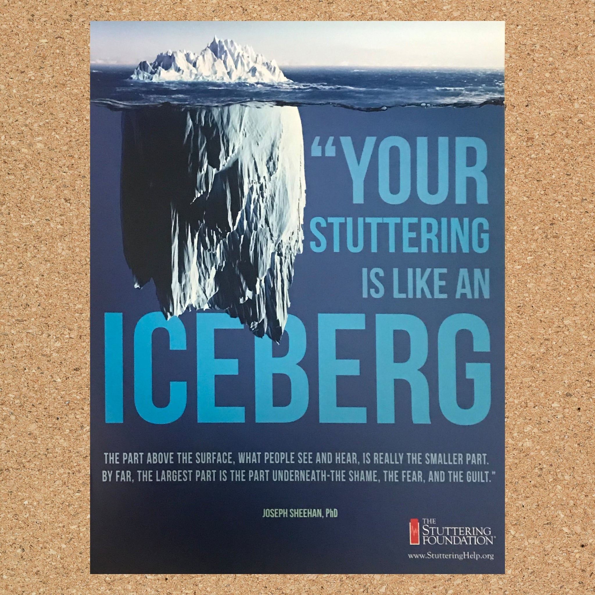 Your Stuttering Is Like An Iceberg Awareness Poster