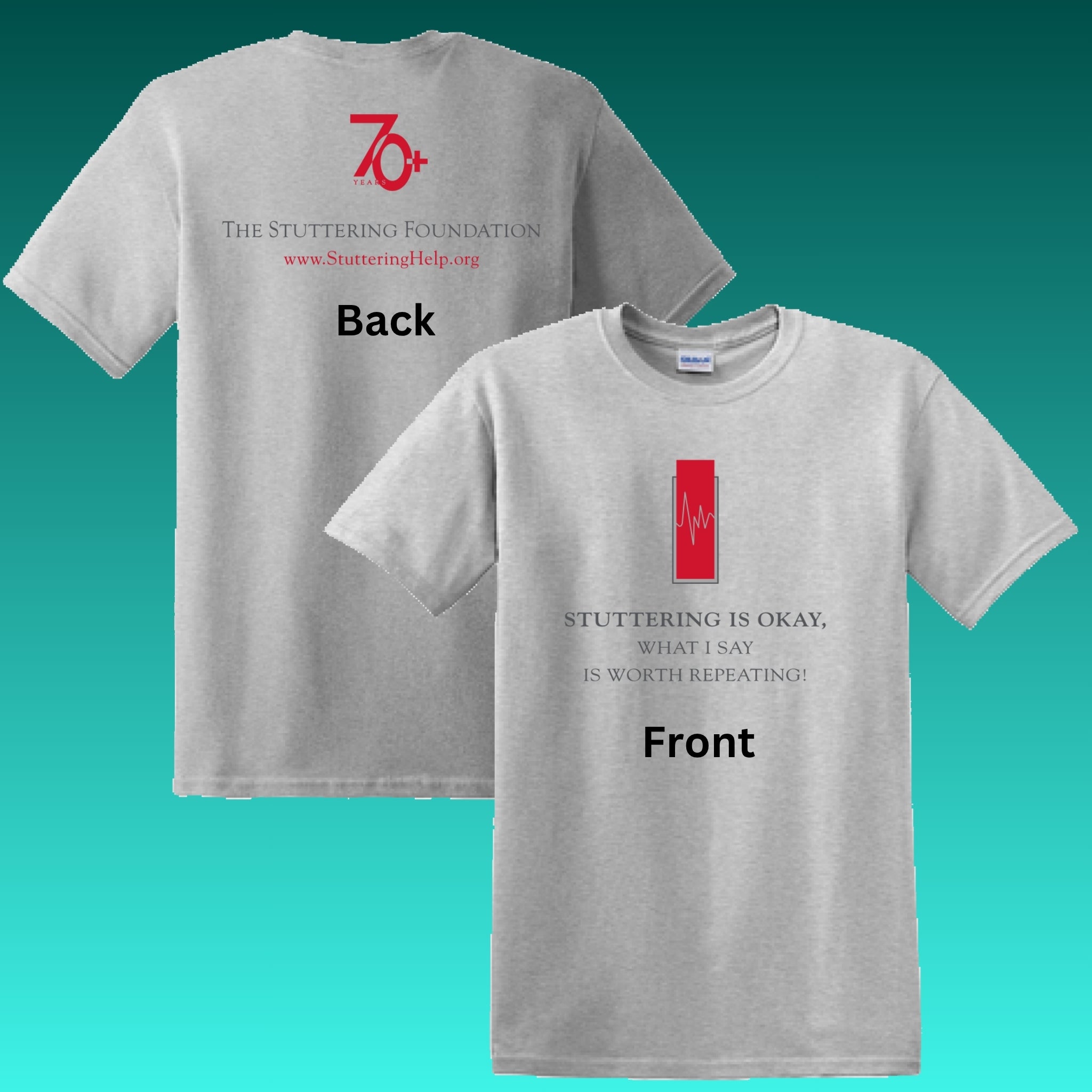 Top Quality 100% Cotton T-Shirt"Stuttering Is OK Because What I say Is Worth Repeating" New Design for 2020