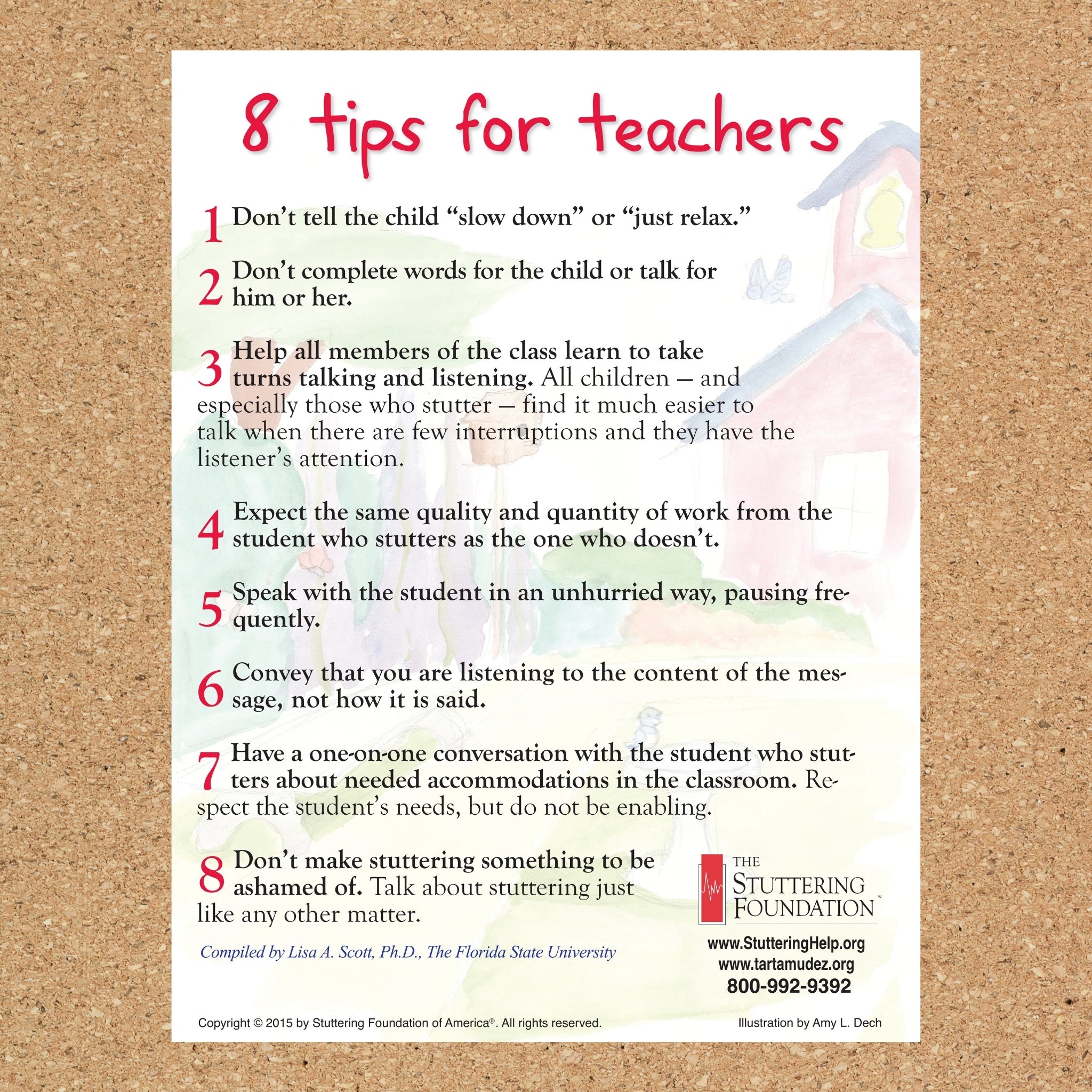 8 Tips for Teachers Poster
