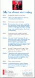 Myths about Stuttering