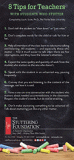 8 Tips for Teachers!