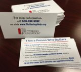 ID Cards for Those Who Stutter (Pack of 50)