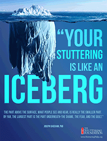 Your Stuttering Is Like An Iceberg Awareness Poster